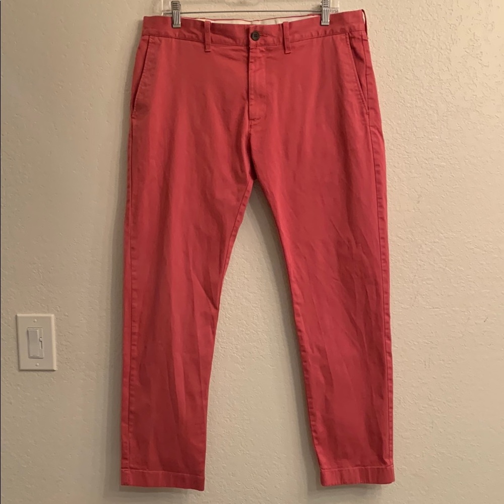 Men's “J Crew Coral chino Pants size 33/30